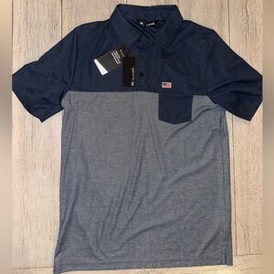 Men’s Travis Mathew blue polo